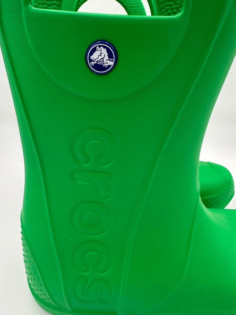 Crocs Handle It Green Boots Size J-3